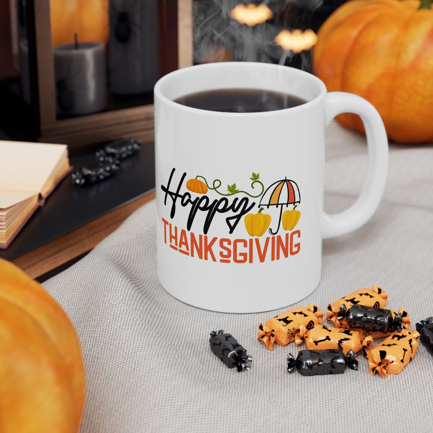Happy Thanksgiving | Ceramic Mug, (11oz, 15oz)