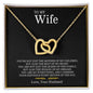 To My Wife | Interlocking Hearts necklace