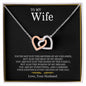 To My Wife | Interlocking Hearts necklace